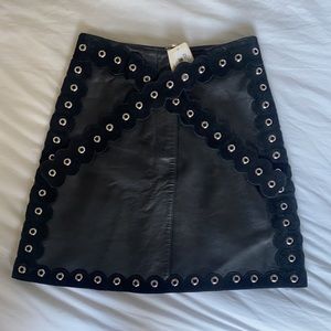 NWT Maje Mini Leather Skirt